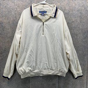 Nicklaus Sweater Men Extra Large Adult White 1/4 Zip Polyester Outdoors Nylon XL